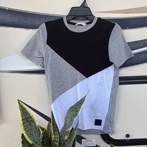 H&M Monochrome Tee in Black and Gray